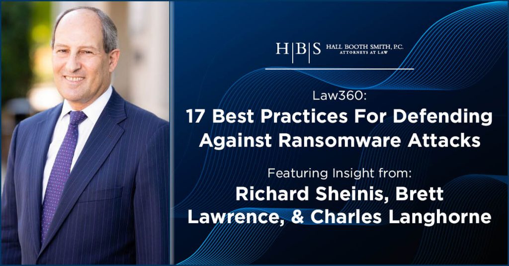 Law360 Sheinis Lawrence Langhorne Defend Ransomware