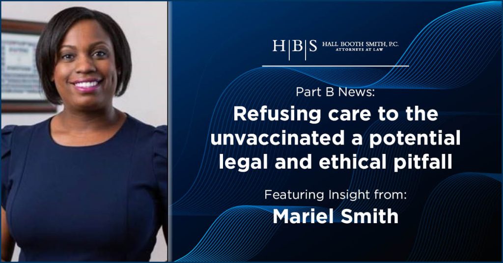 Part B News Smith Doctors Refuse Unvaccinated Patients