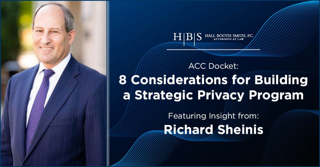ACC Docket Sheinis Privacy Program Across Jurisdictions