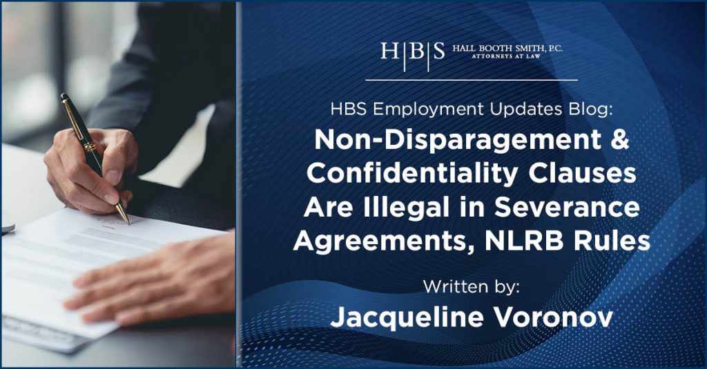 Disparagement Confidentiality Severance Agreements