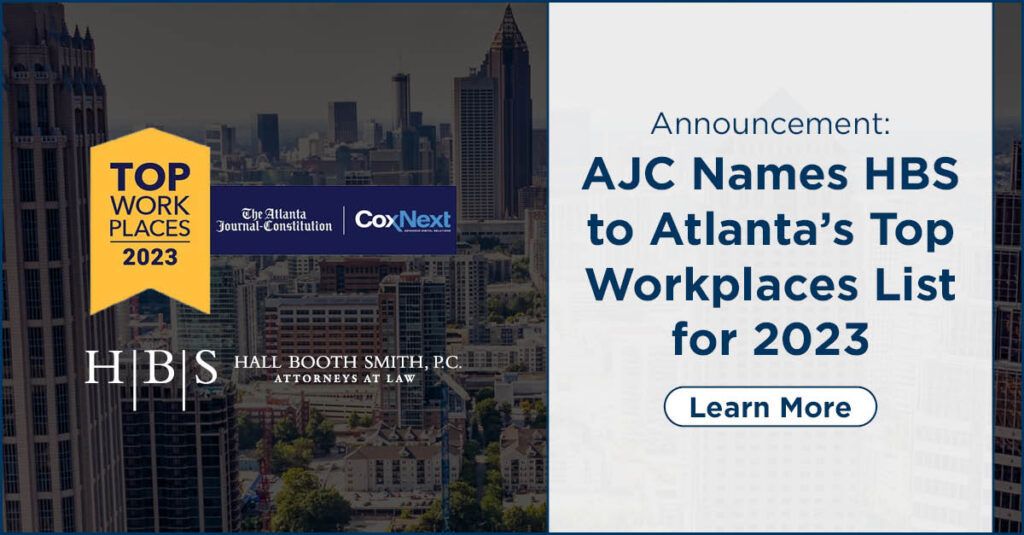 Atlanta's Top Workplaces 2023 AJC Honors Hall Booth Smith