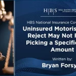 Uninsured Motorist Select Reject