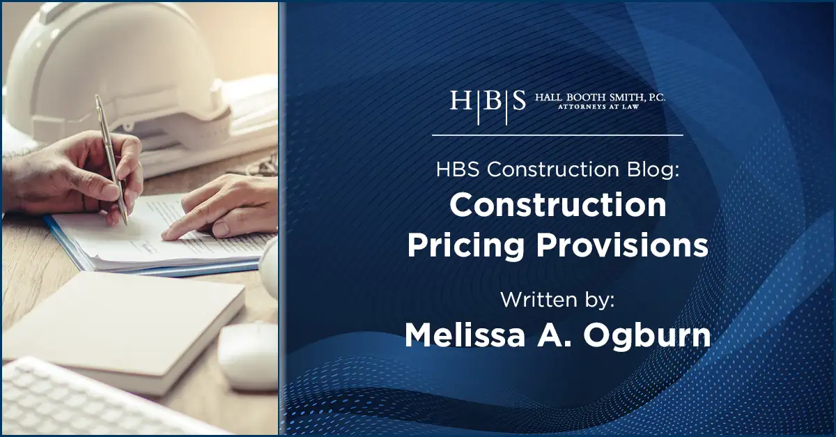 Construction Pricing Provisions