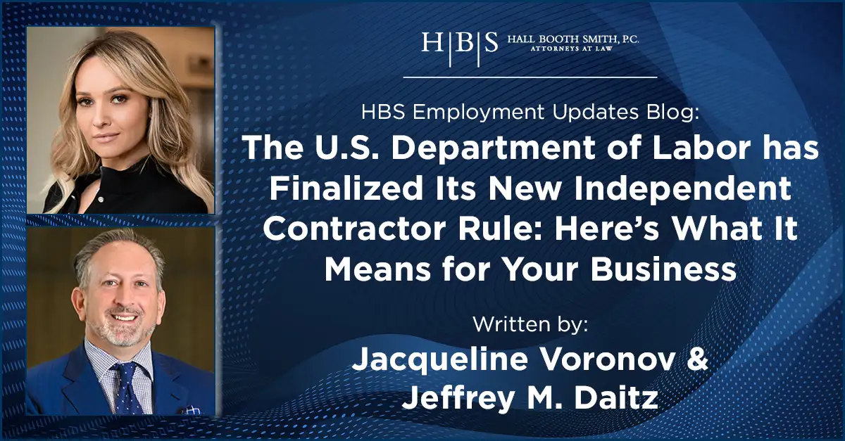 Final Independent Contractor Rule