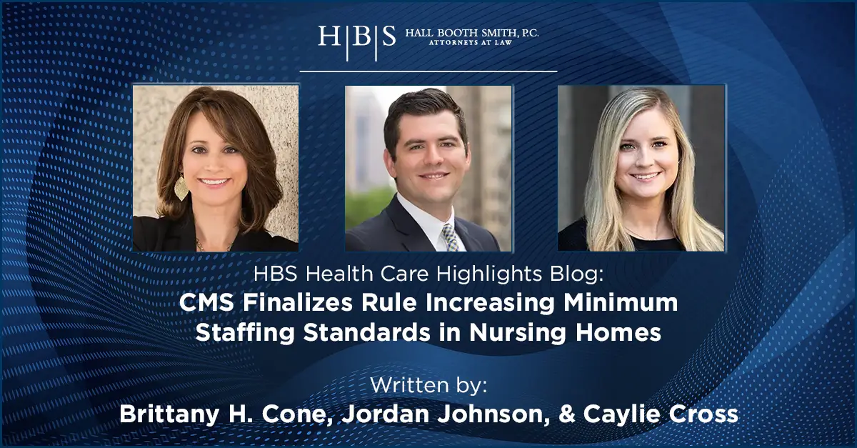 CMS Minimum Staffing Standards Nursing Social Card