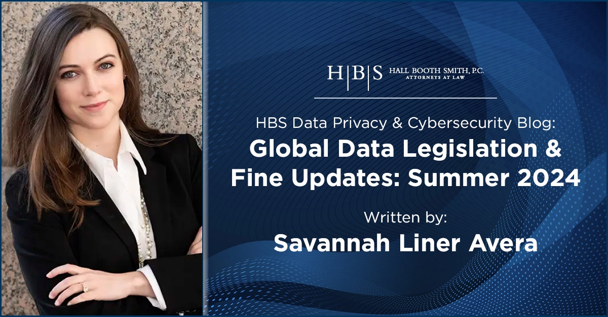 Global Data Legislation & Fine Updates Summer 2024 Social Card copy