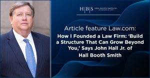 How I founded a Law Firm - Law.com JEH article