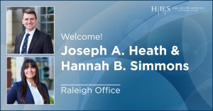 HBS Raleigh New Attorney Heath, Simmons
